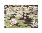ACEO original of waterlillies, Artists trading card