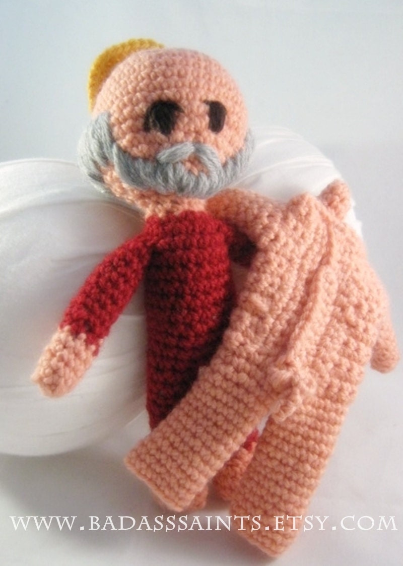 St. Bartholomew Amigurumi Crochet Art Doll