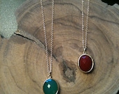 Valerie faceted gem necklace