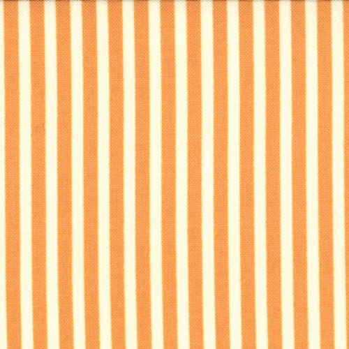 SALE - Marmalade Fabric Collection - Bonnie & Camille for Moda - Stripe in Tangerine- Half Yard