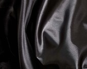 Black Costume Satin Fabric by the yard - 64" extra wide yardage