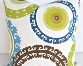 THROW PILLOW COVER 16x20 or 12x20 Green Designer Decorative Throw Pillows Blue Lumbar  Yellow Tan Modern Pillow Shops Home decor