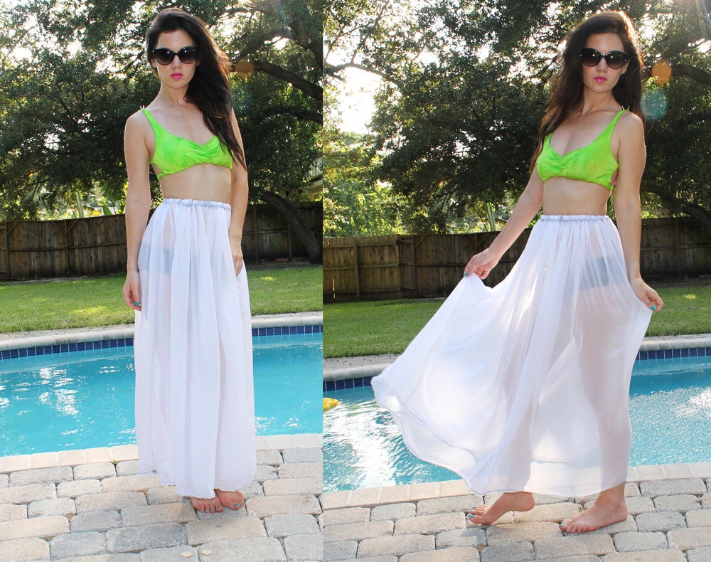 sheer maxi skirt