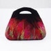 Black Felted Bag Felt Handbag Artistic Purse Red Nunofelt Bag Ruby Nuno felt Handbag fairy multicolor floral fantasy Fiber Art boho