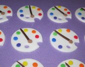 Art Palette -paint palette- Art Party fondant cupcake toppers Il_170x135