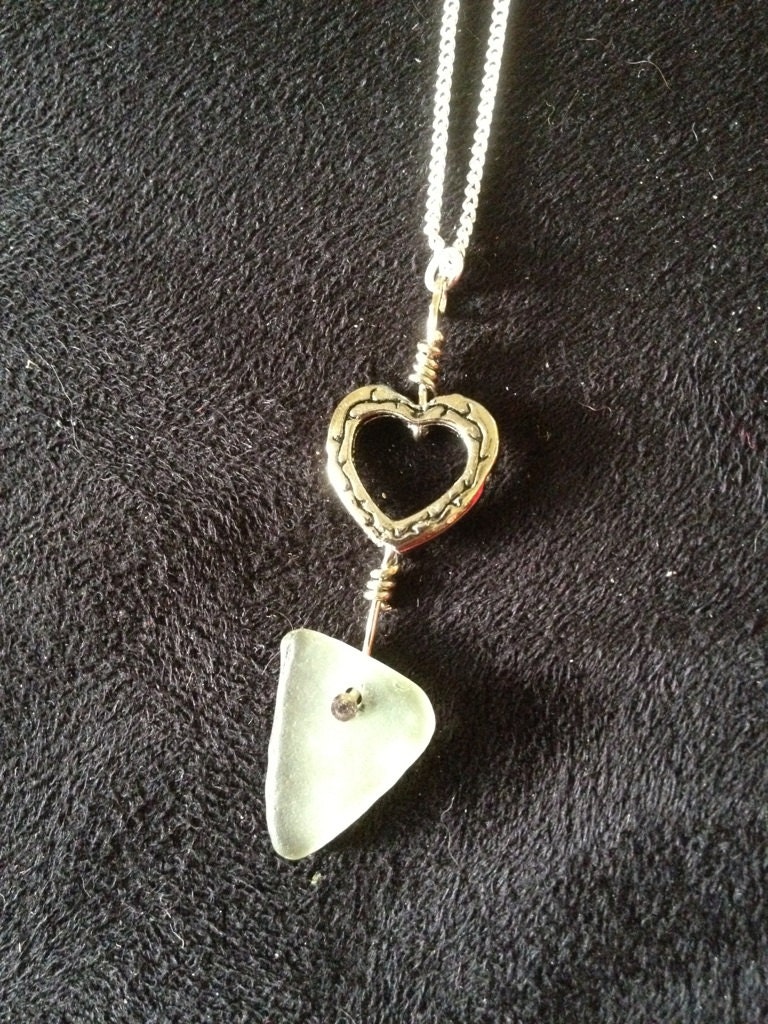 Elegant Sea Glass Necklace