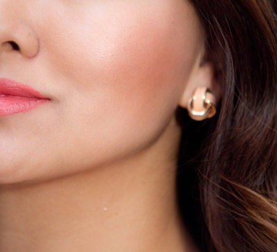 LoveKnot Post Earrings in Blush (Pink)