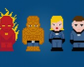 Fantastic Four Cross Stitch PDF Pattern Download