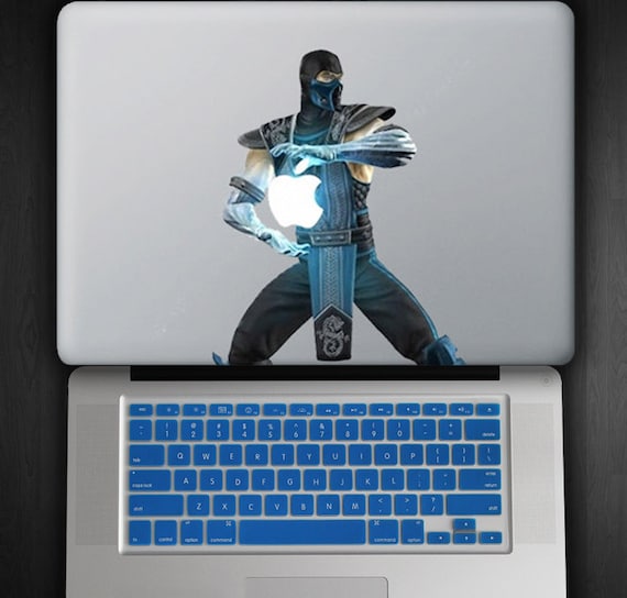 Royal Blue Keyboard Cover and Sub Zero Decal COMBO for Macbook Pro / Air 13"