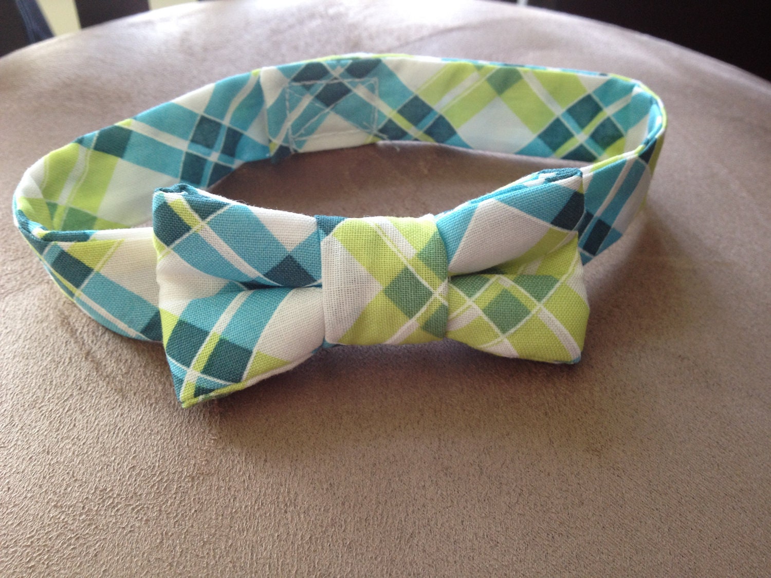 Plaid Small Dog Cat Bow Tie