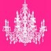 White Princess Chandelier 8x10 Print- glamour, queen, castle, gift, nursery, baby, shower,chic, modern, decor, wall, art, hot pink, boutique