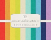 Textured Digital Paper Pack // Pantone Rainbow // 10 pieces // jpeg files // 300 DPI // Instant Download Il_170x135