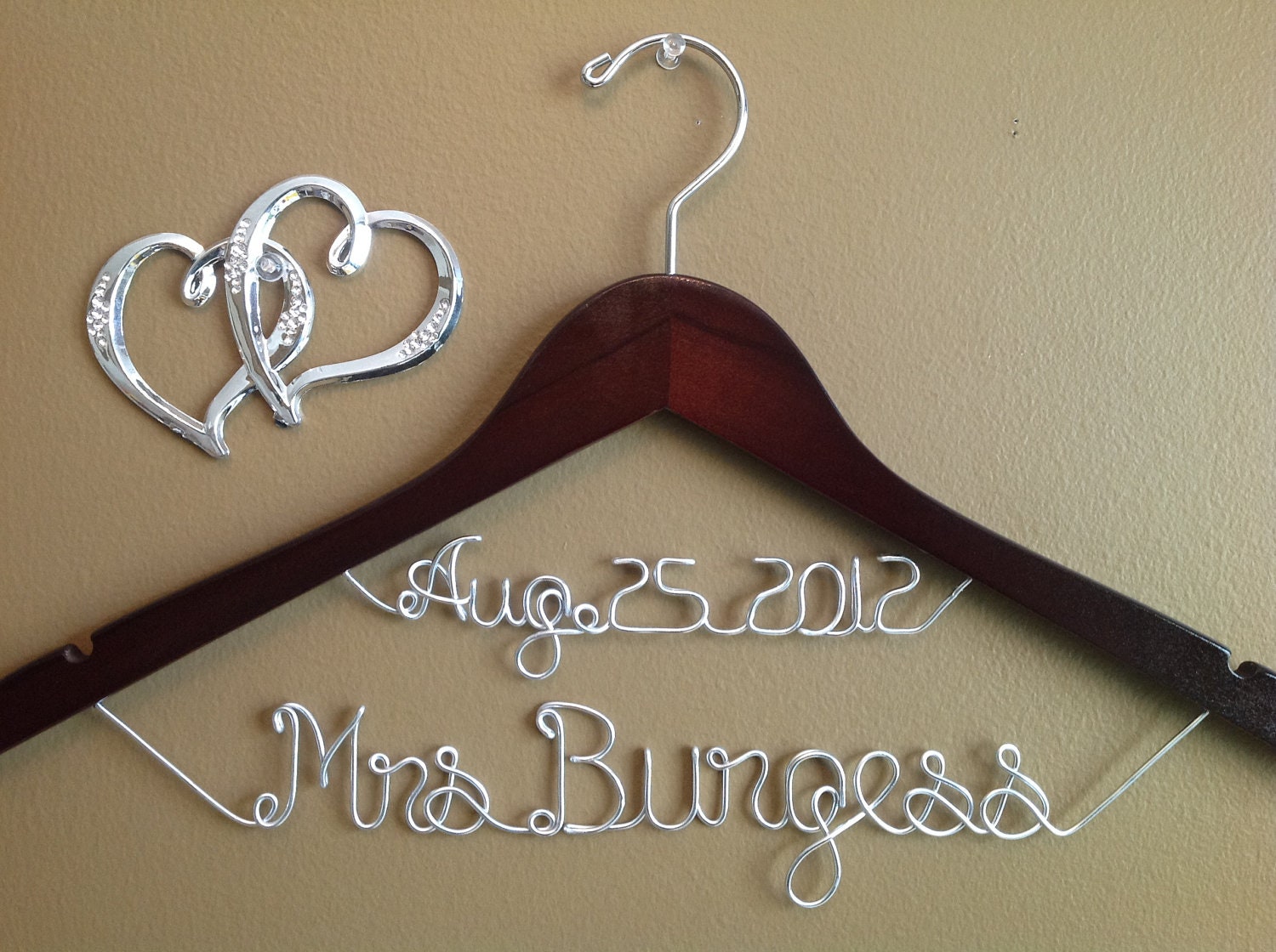 Personalized Wedding Hangers,Bridal Hangers,Wedding Gift,Bride Gift, Name Hanger,Custom made wedding hanger,name hanger.