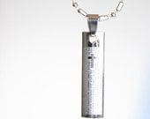 Savior - Silver Stainless steel Religious Spanish Scripture Pendant Necklace Nerdy Jewelry OOAK Gifts by Giftin For Fifteen
