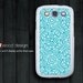 Samsung Galaxy SIII case unique Case Samsung Case Galaxy S3 i9300 Case blue flower graphic design