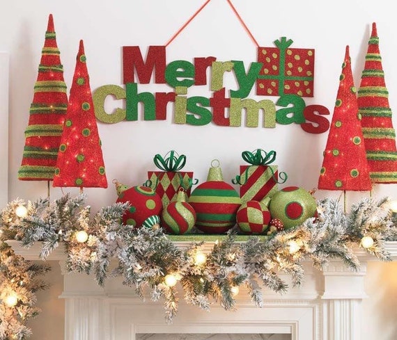 Christmas decoration, christmas sign, holiday decorations,large christmas sign indoor or outdoor decoration