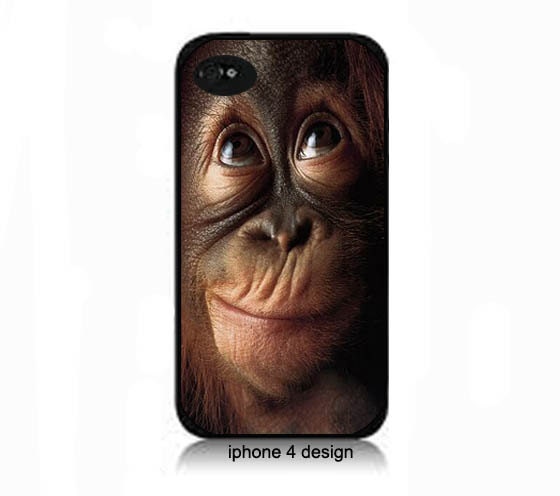 Monkey Face Iphone 4/4s cell phone accessory case, Iphone cover