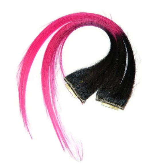 Punk Princess Extensions,Ombre Hair Extensions, Clip in Hair Extensions, Human Hair