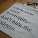 Allen Ginsberg Follow Your Inner Moonlight, Quote Book Bag Canvas Tote