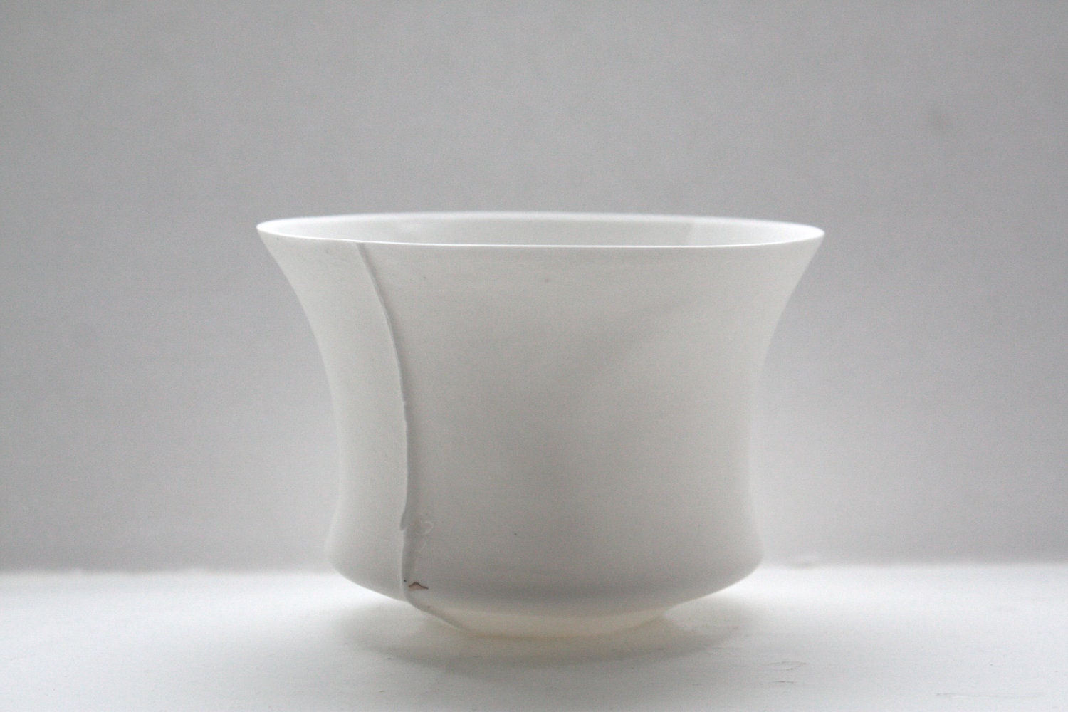 Greek inspired stoneware thin vessel made out of English fine bone china