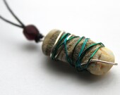 Coastline Necklace with Beach Pebble