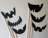 Jack O Lantern Photo Props.  Jack O Lantern Photo Booth Props.  Photo Props.  Set of 6.  Halloween.  Jack-O-Lantern.  Pumpkin.
