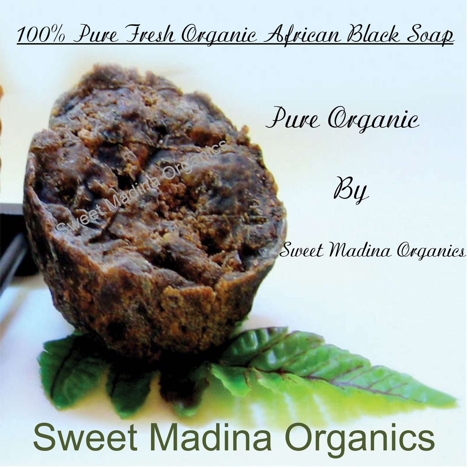 4 lb Fresh African Black Soap (Organic, Raw and Unrefined Black Soap)