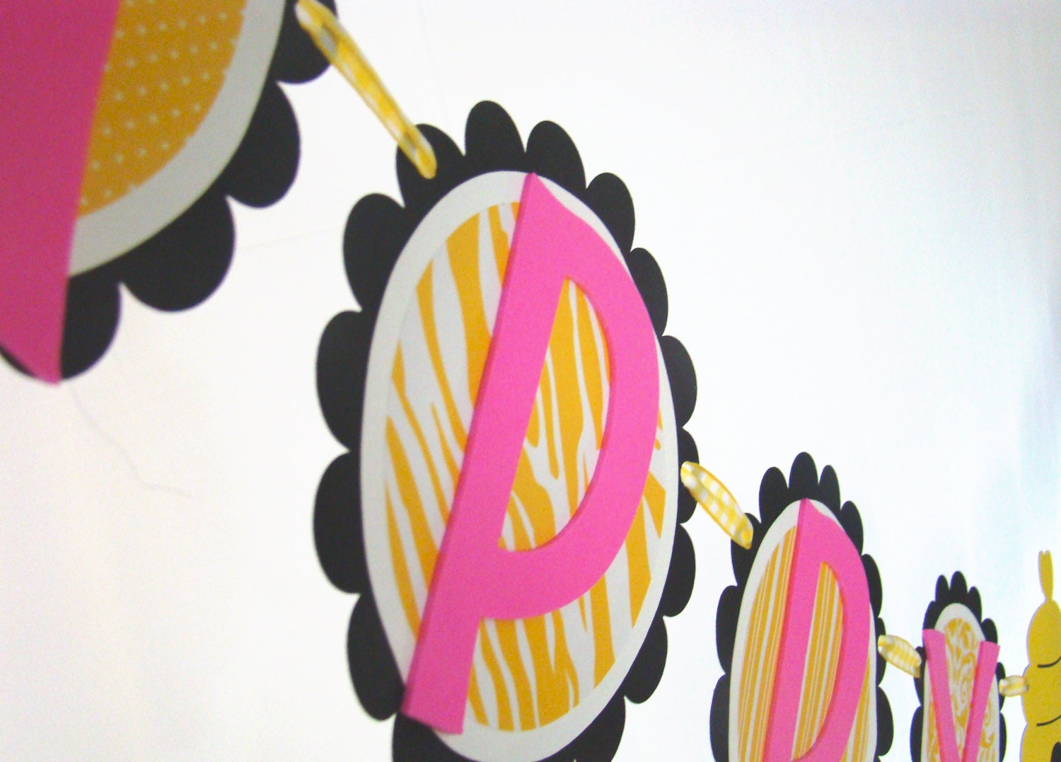 Bumble Bee Happy Birthday Banner