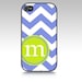 Retro Monogrammed Chevron Personalized iPhone 5 Case, iPhone Cover