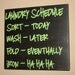 Laundry Schedule, Laundry Room Decor, Laundry Sign, Distressed Wood Signs, Wood Signage, Distressed Wall Decor