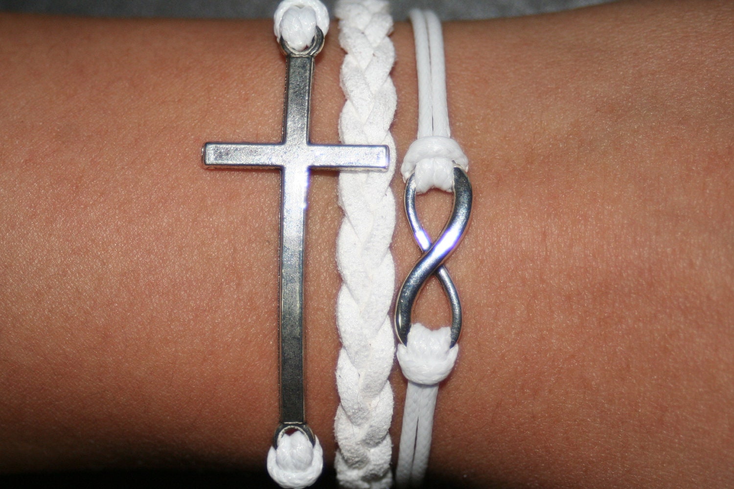 Bracelet karma-bracelet infinity bracelet,cross bracelet God's blessing gift for friends for boys girlfriend