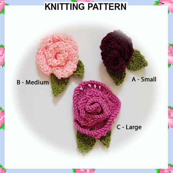 Knitted Corsage Pattern