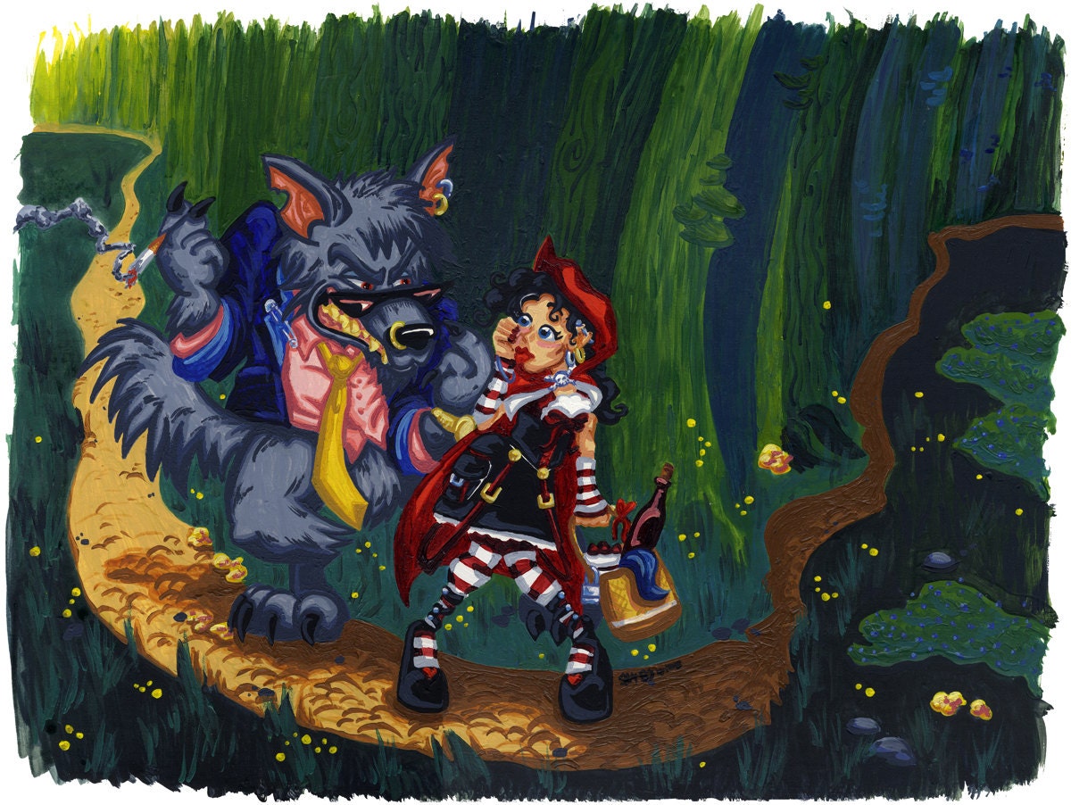 Red Riding Hood, Acrylic