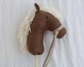 Meet Handsome, Leather Stick Pony, Hobby Horse Made to order