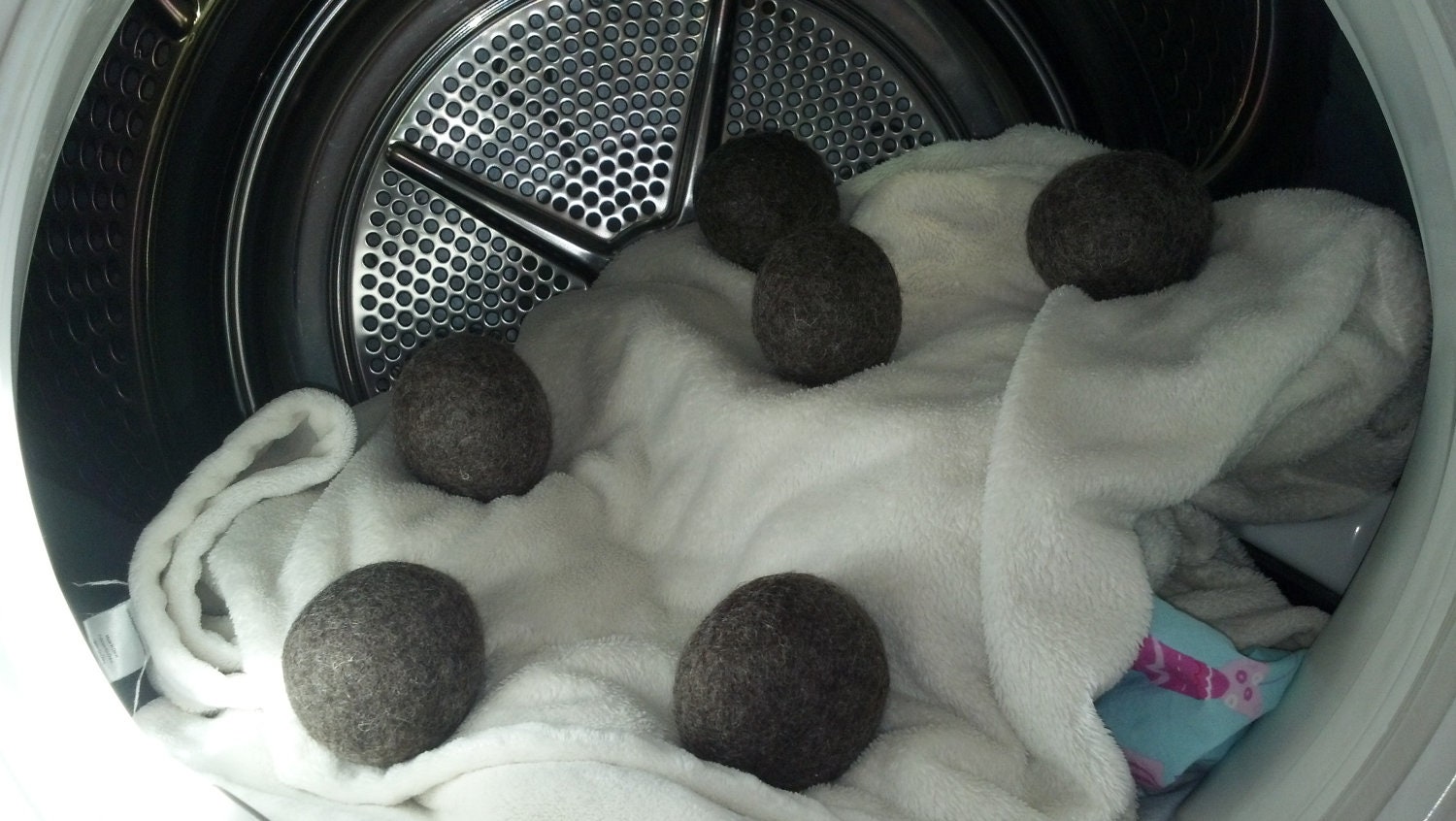 FULL SET of 6 Wool Dryer Balls for ALL your Laundry, Cloth Diapers