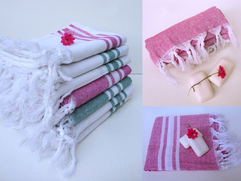 Turkish Bath Towel ,hamam,peshtemal,bath towel, Traditional,pink,hamam towel, Eco-friendly, Natural Cotton,