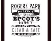 Rogers Park 11x14 Silk Screen Poster