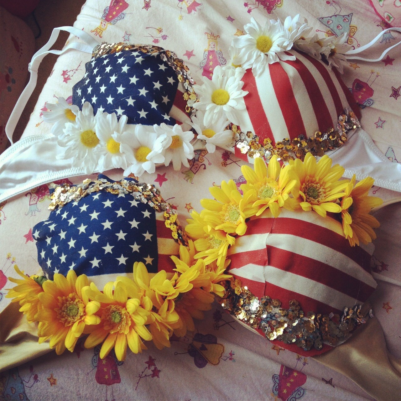 American Flag Bra