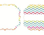 12 candy jars lables favor lables tags candy buffet dessert table rainbow kids party birthday