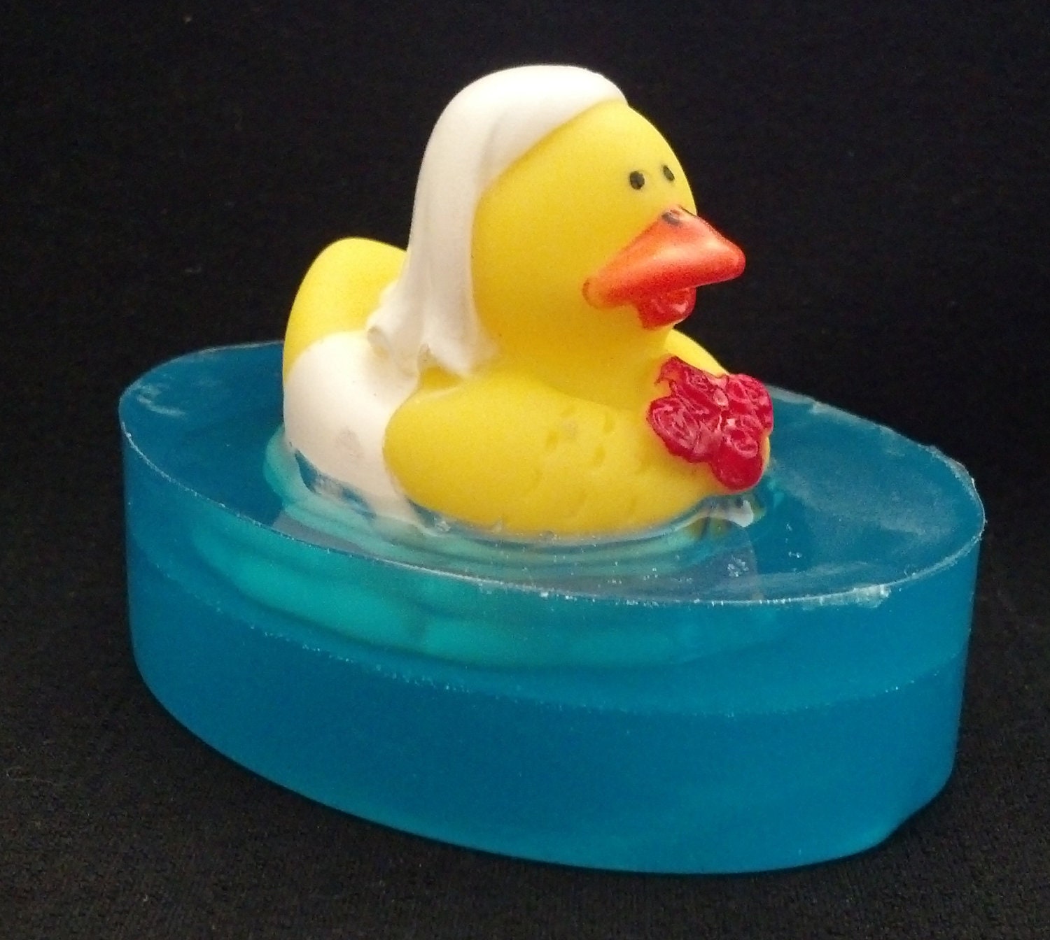 Bride Rubber Ducky embedded toy soap by Lavish Handcrafted