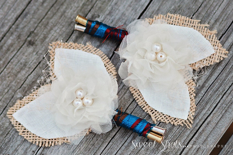 Shotgun Shell Boutonnieres - For the Guys