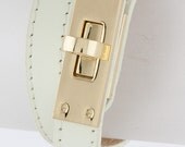 Ivory Leather Wrap Bracelet