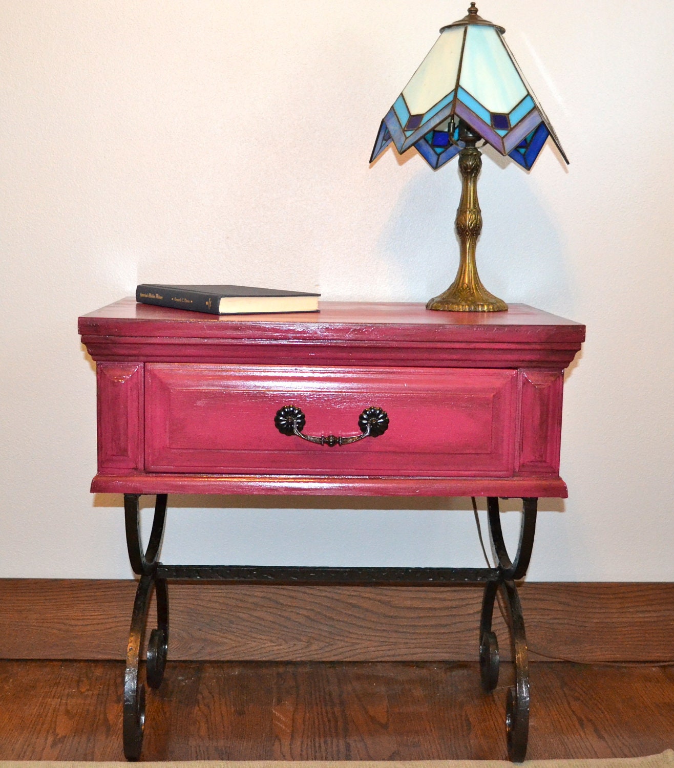 pink nightstand