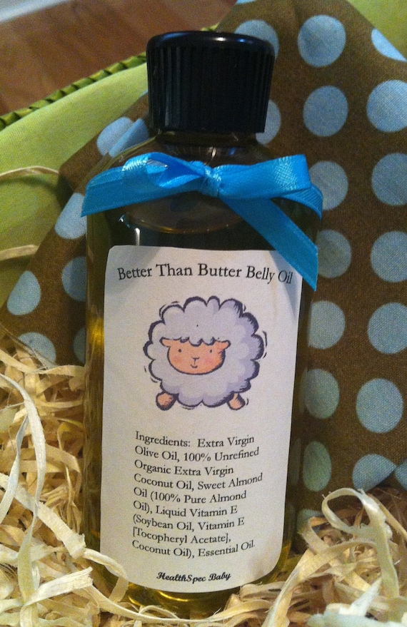 Better Than Butter Belly Oil (8 oz) Stretch Mark Prevention Oil (Vegan) - choice of scent