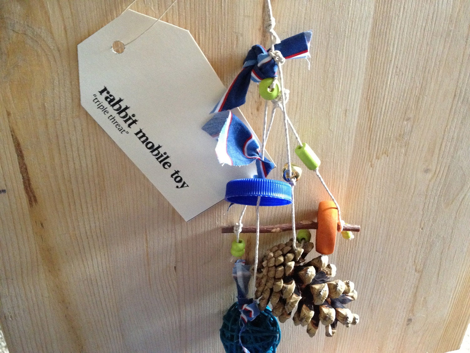 Triple Threat: Rabbit Pine Cone Mobile