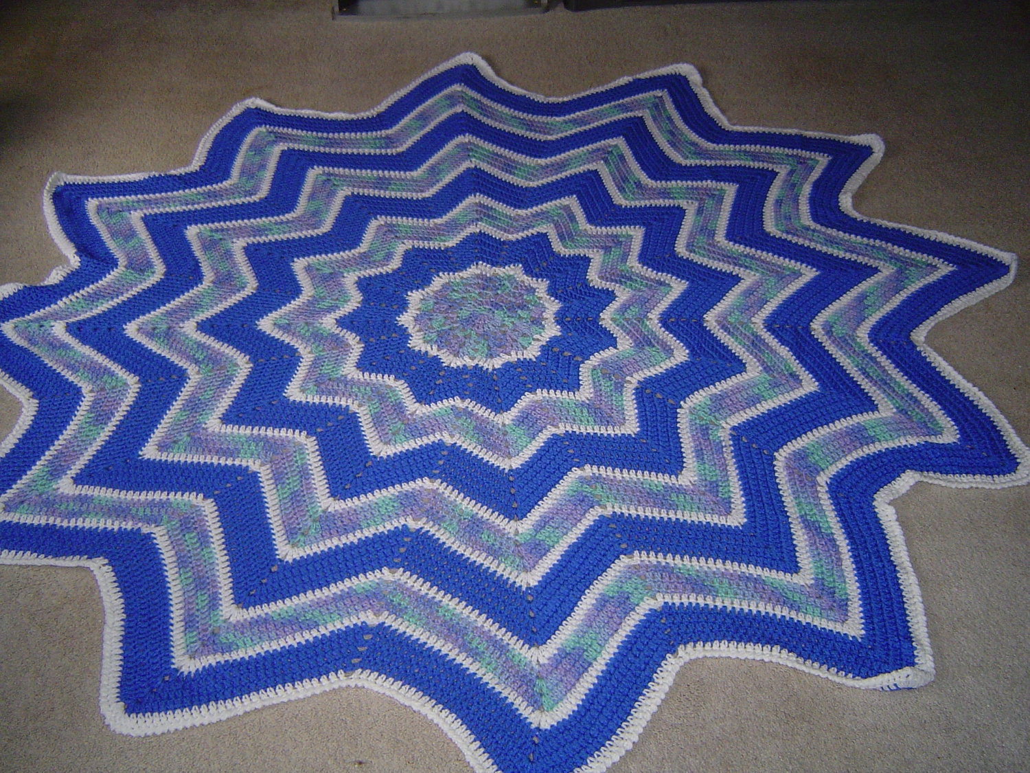 Round Ripple Afghan