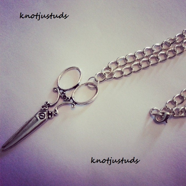 MAKE THE CUT haircutting shears cosmetology hairdresser scissors pendant necklace
