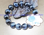 Free shupping - good luck AAA Natural Blue Tiger eye Meditation Yoga Natural blue tiger eye stone charm Bracelet - jade2090