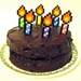 8-Bit Candle Cake Topper