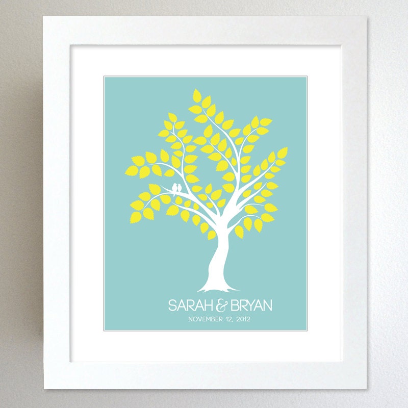 Custom Gift Wedding Ideas Personalized For Love Couples Art Poster / 8x10 Modern Décor Wall Art